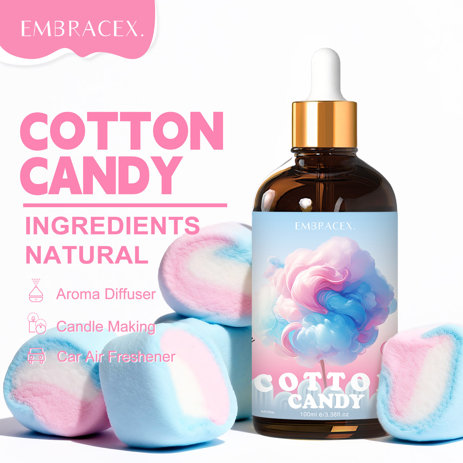 Perfume Fragrance Oil - زيت عطري برائحة حلوى القطن 100